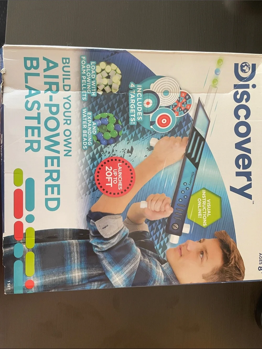 Discovery Build Your Own Air-Powered Blaster STEM Kit NEW